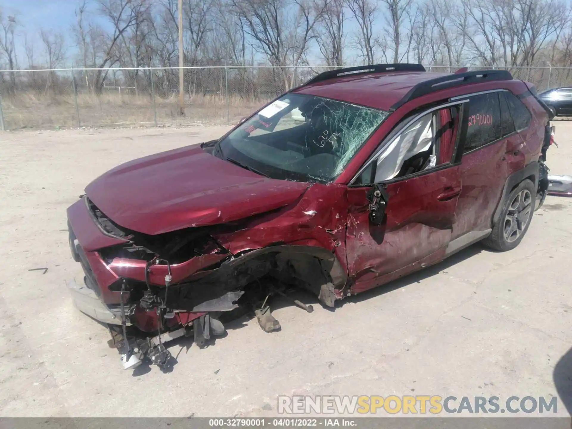 2 Photograph of a damaged car 2T3J1RFV8KC053425 TOYOTA RAV4 2019