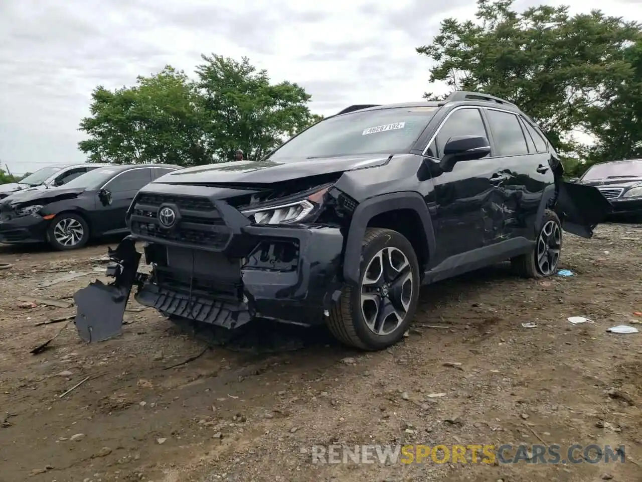 2 Photograph of a damaged car 2T3J1RFV8KW001114 TOYOTA RAV4 2019