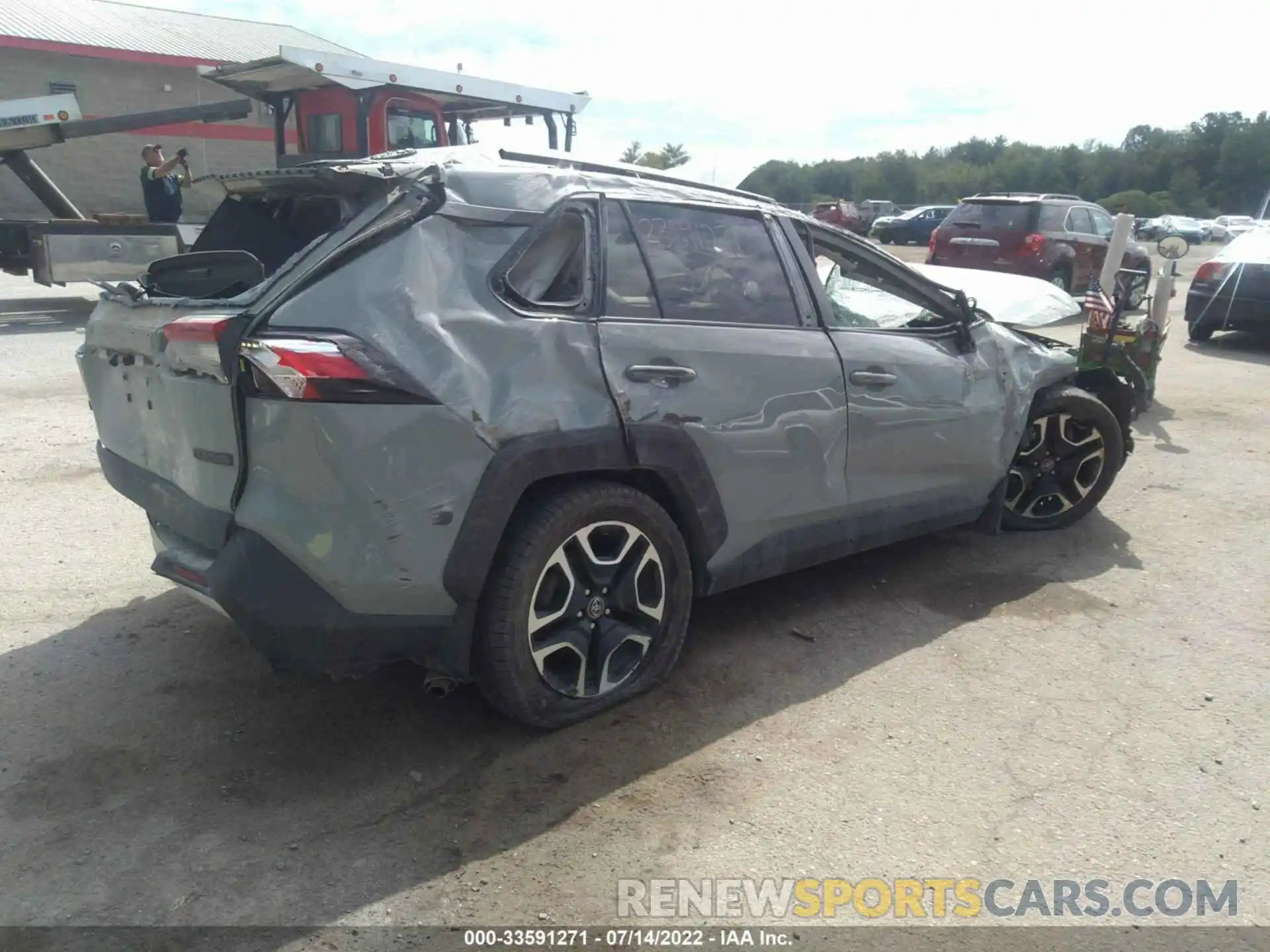 4 Photograph of a damaged car 2T3J1RFV8KW002974 TOYOTA RAV4 2019