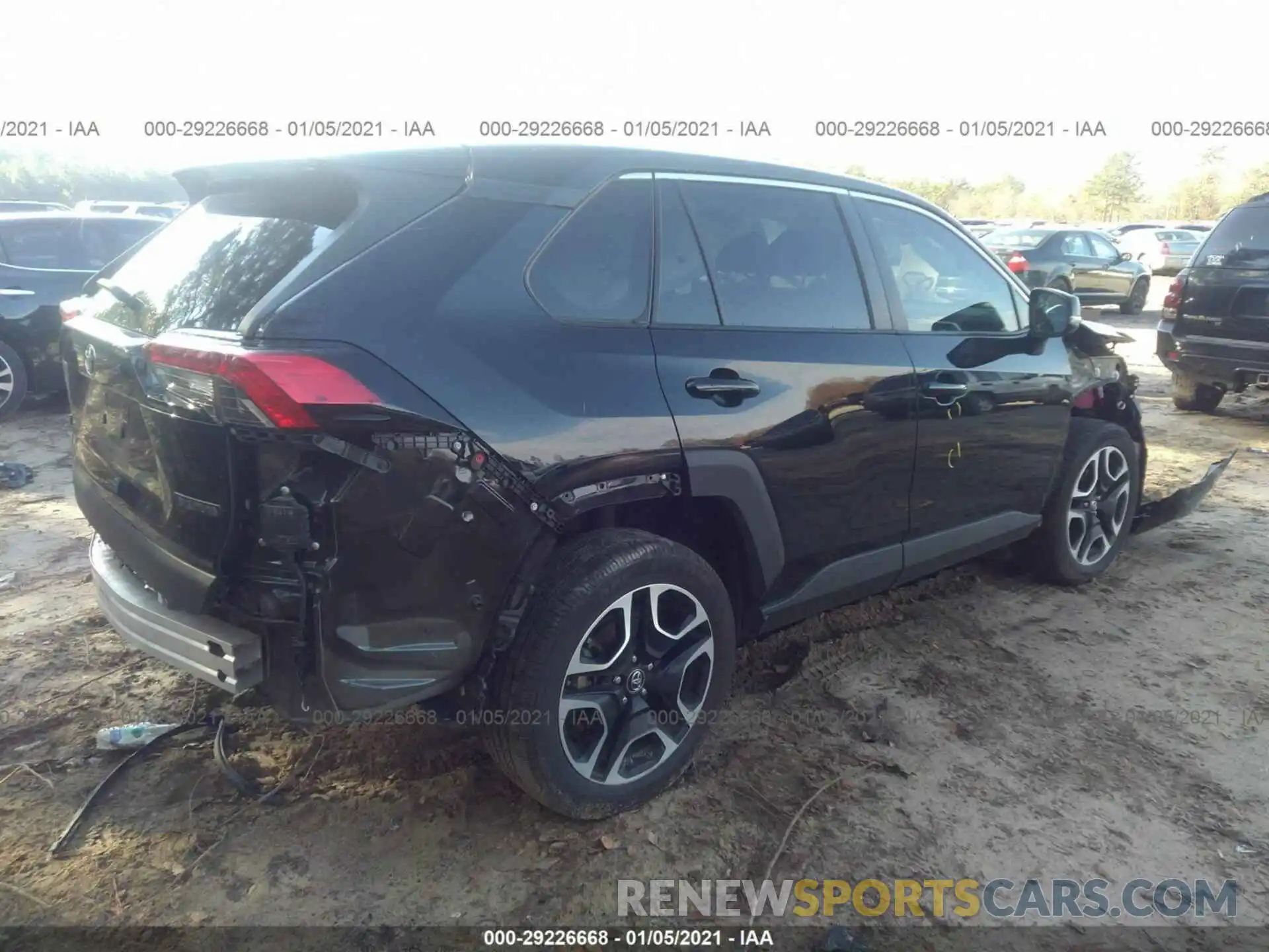 4 Photograph of a damaged car 2T3J1RFV8KW021119 TOYOTA RAV4 2019