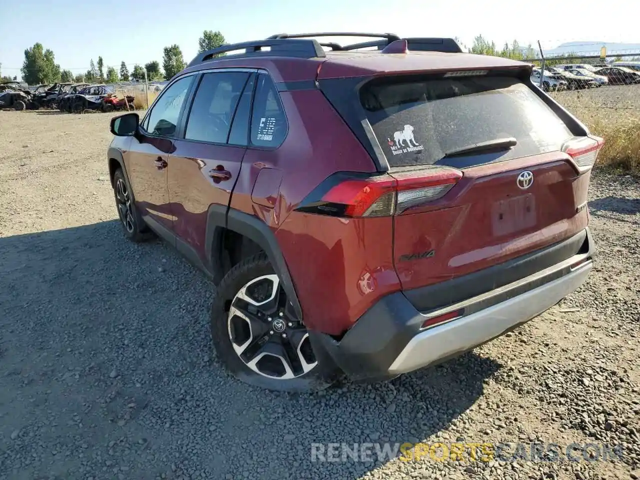 3 Photograph of a damaged car 2T3J1RFV8KW025381 TOYOTA RAV4 2019