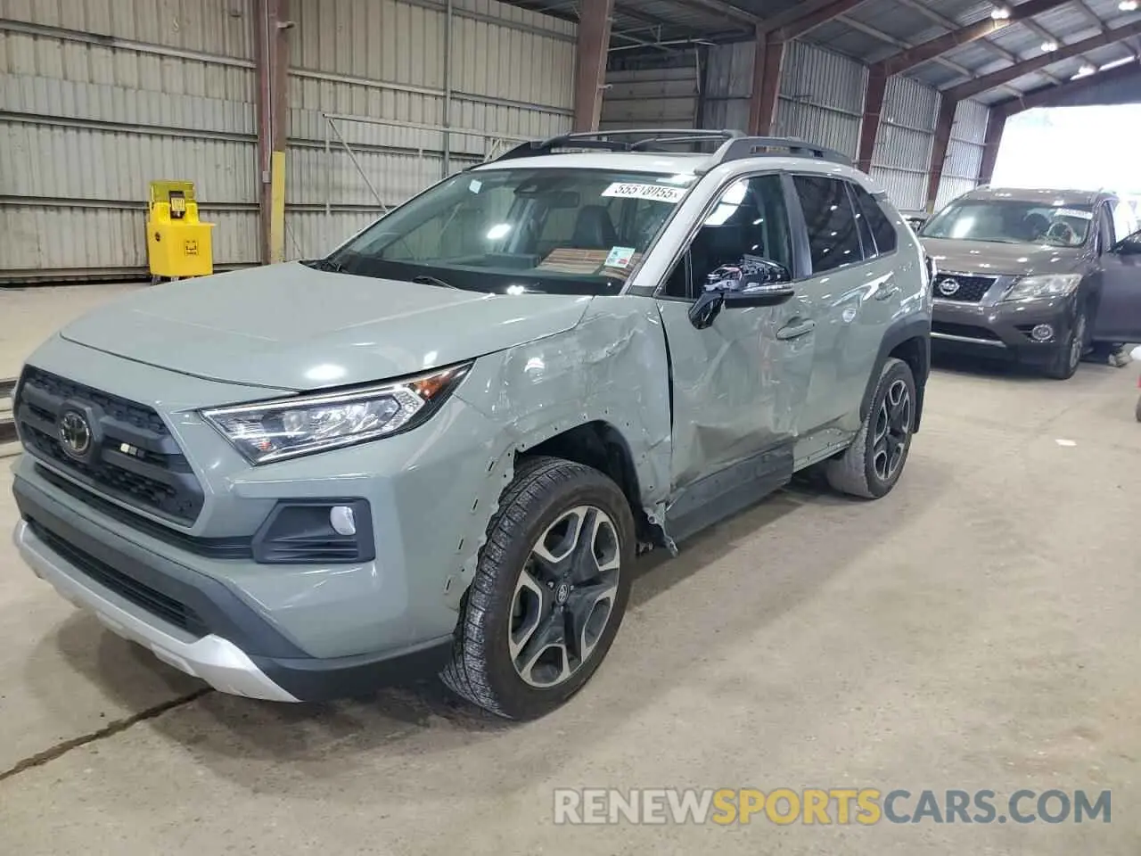 1 Photograph of a damaged car 2T3J1RFVXKW012969 TOYOTA RAV4 2019