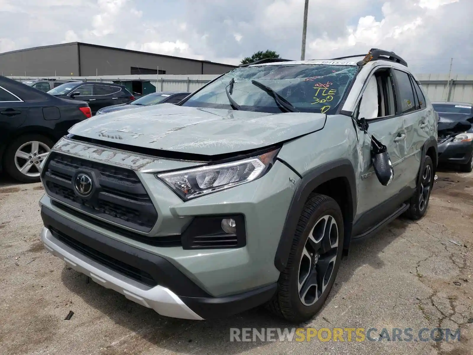 2 Photograph of a damaged car 2T3J1RFVXKW029433 TOYOTA RAV4 2019