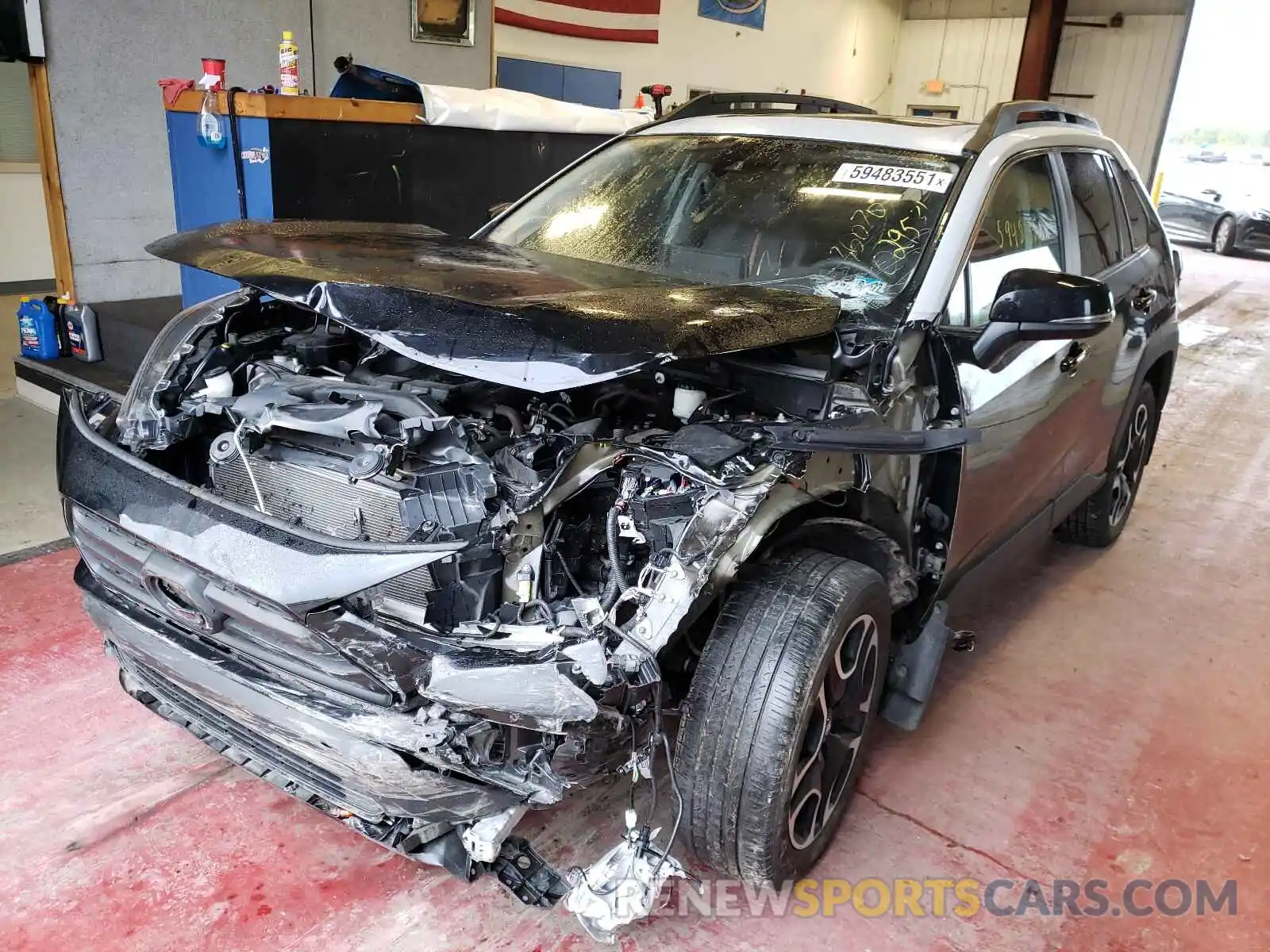 2 Photograph of a damaged car 2T3J1RFVXKW029531 TOYOTA RAV4 2019