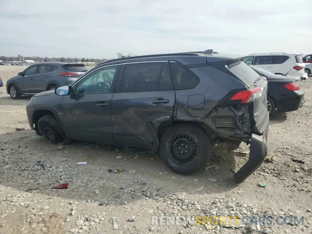 2 Photograph of a damaged car 2T3K1RFV0KW054264 TOYOTA RAV4 2019