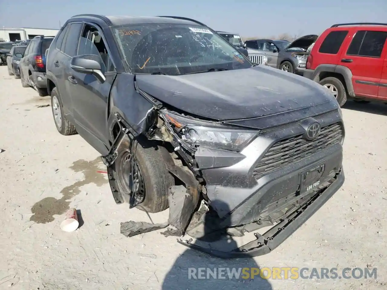 1 Photograph of a damaged car 2T3K1RFV1KC021422 TOYOTA RAV4 2019