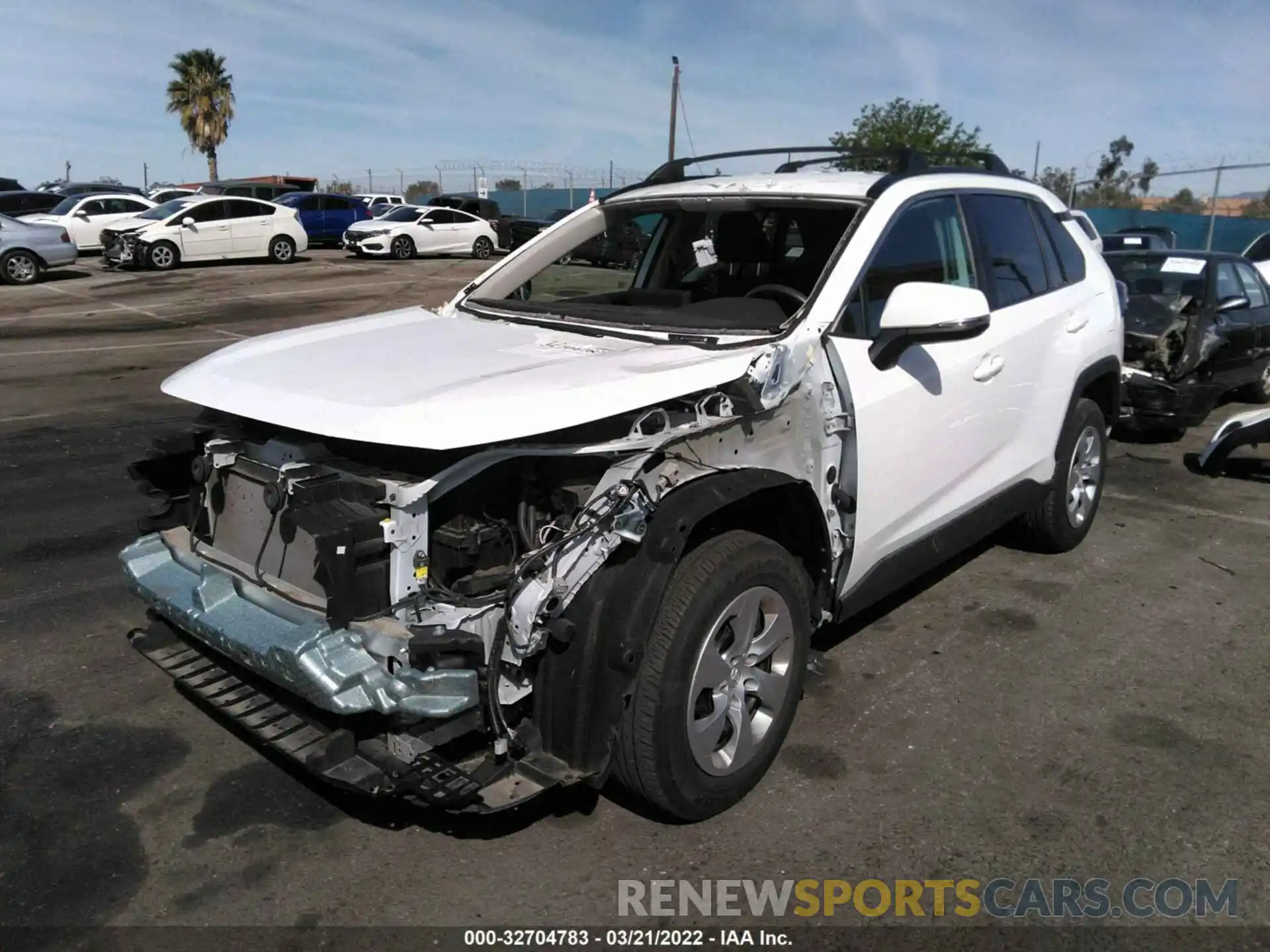 2 Photograph of a damaged car 2T3K1RFV2KW007155 TOYOTA RAV4 2019