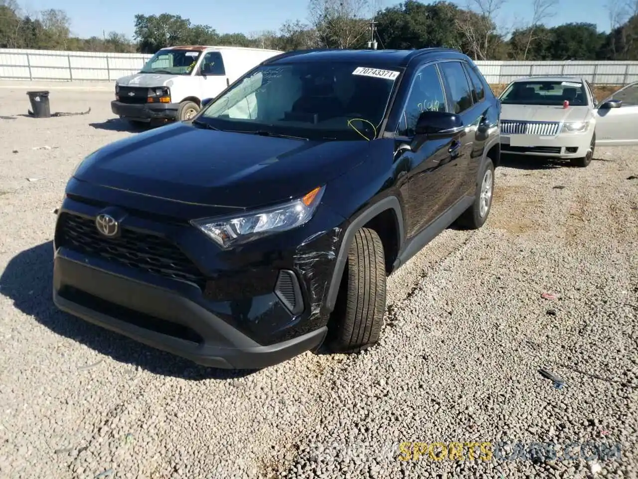 2 Photograph of a damaged car 2T3K1RFV3KW011554 TOYOTA RAV4 2019