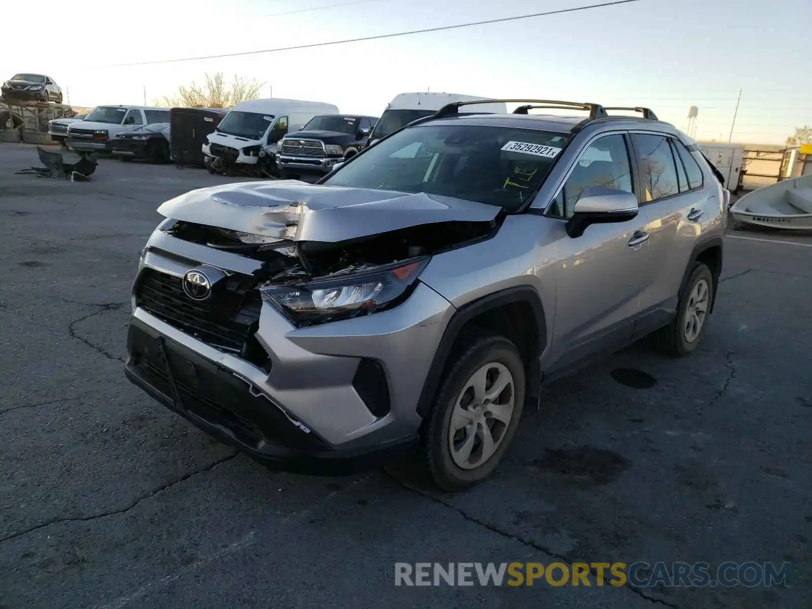 2 Photograph of a damaged car 2T3K1RFV4KC020166 TOYOTA RAV4 2019