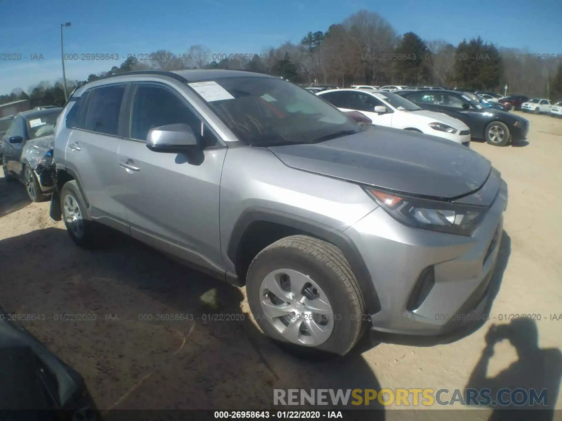 1 Photograph of a damaged car 2T3K1RFV4KC020684 TOYOTA RAV4 2019