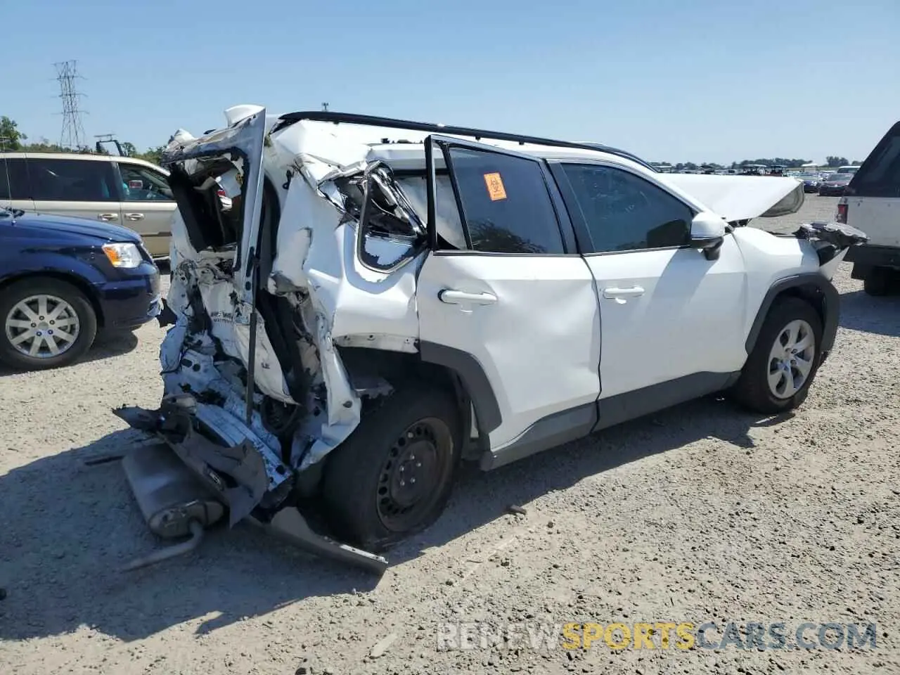 3 Photograph of a damaged car 2T3K1RFV4KW007707 TOYOTA RAV4 2019