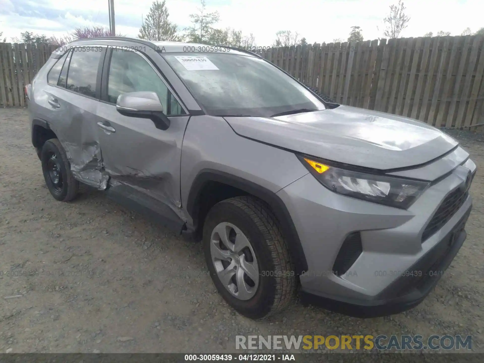 1 Photograph of a damaged car 2T3K1RFV4KW036463 TOYOTA RAV4 2019