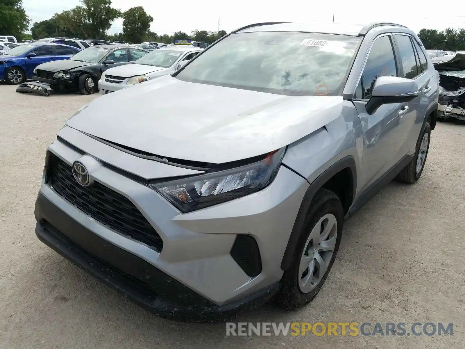 2 Photograph of a damaged car 2T3K1RFV4KW053814 TOYOTA RAV4 2019