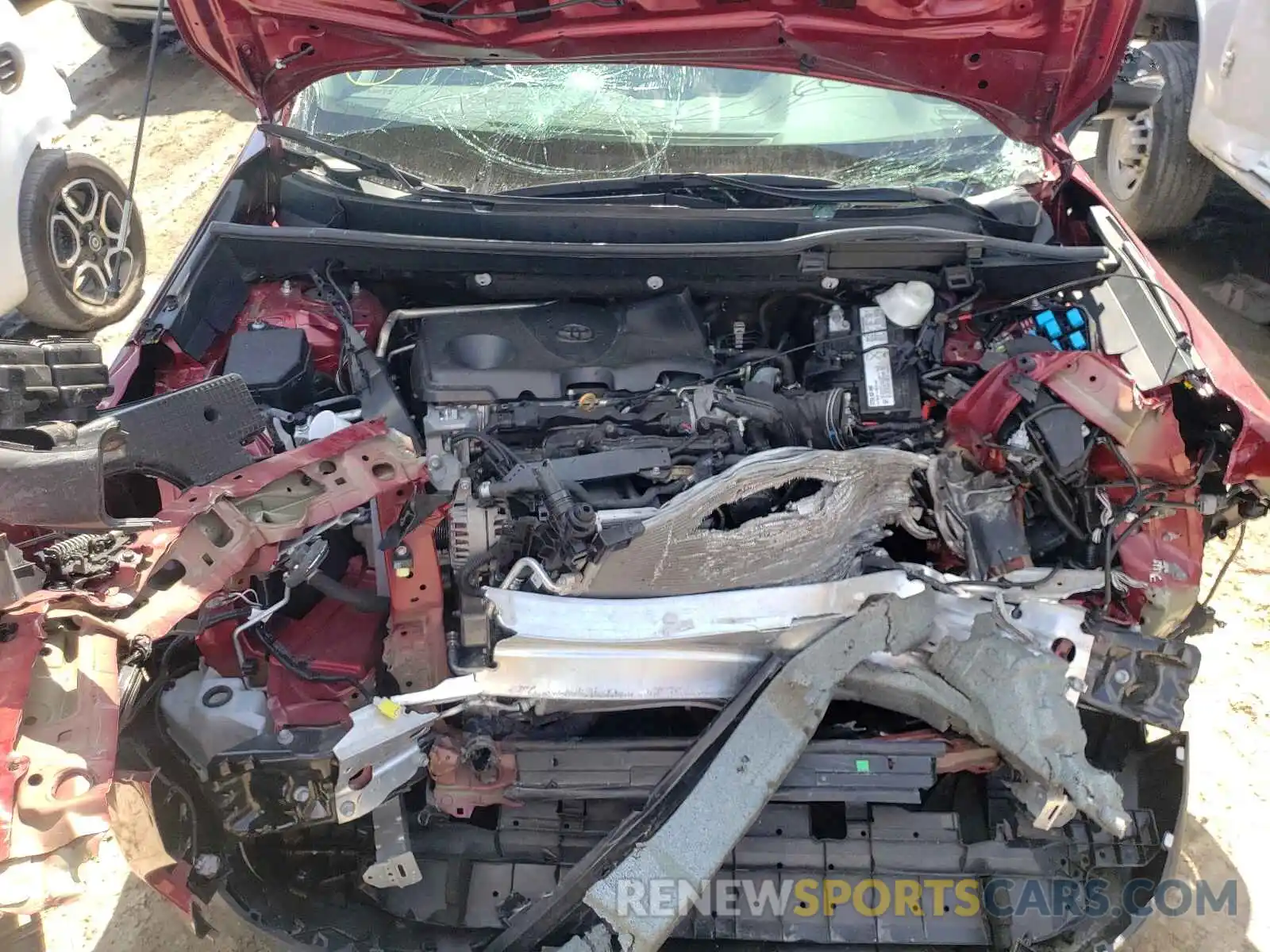 7 Photograph of a damaged car 2T3K1RFV5KW046595 TOYOTA RAV4 2019