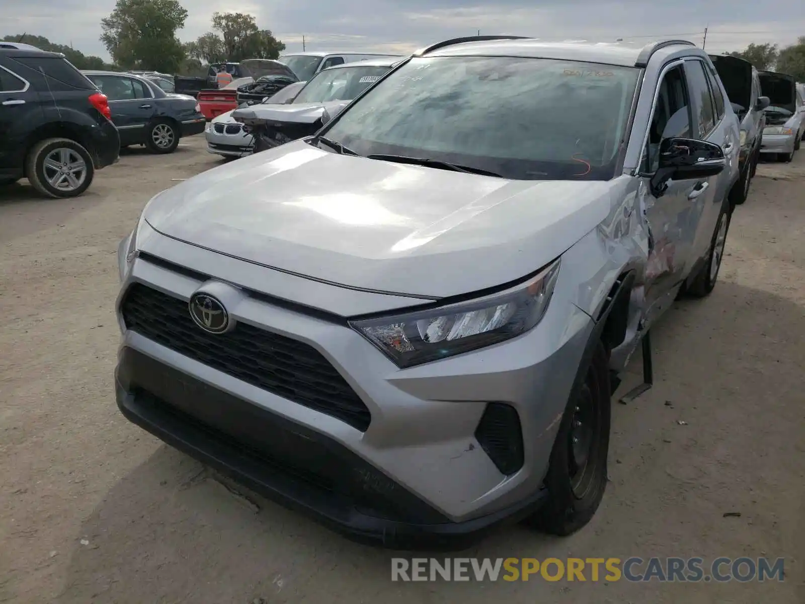 2 Photograph of a damaged car 2T3K1RFV6KW012195 TOYOTA RAV4 2019