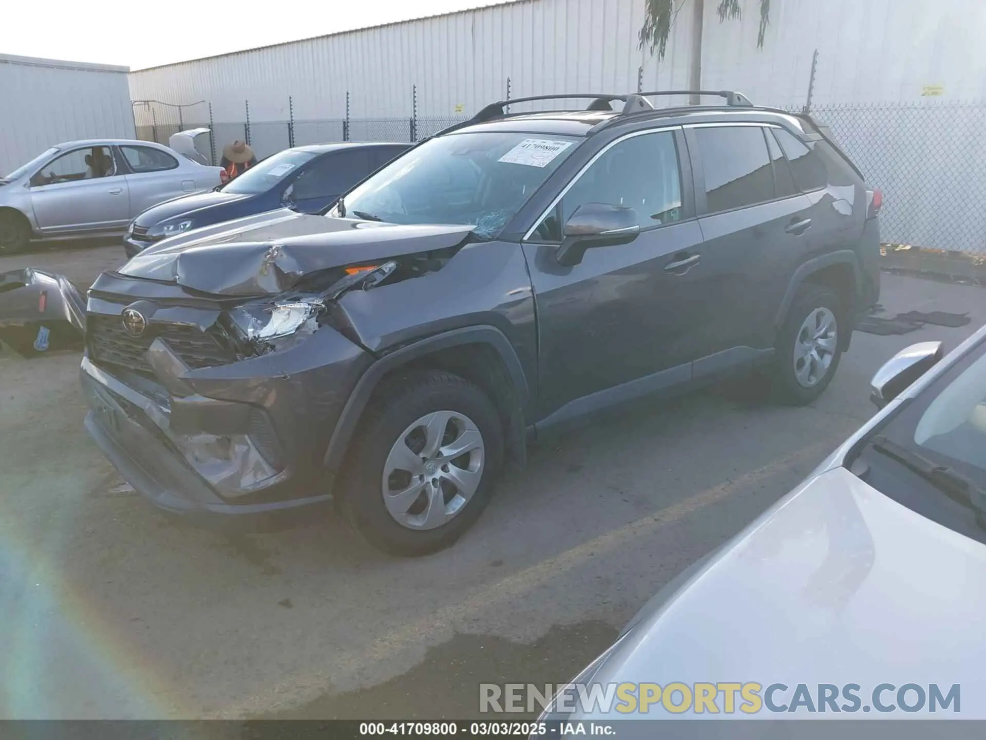2 Photograph of a damaged car 2T3K1RFV6KW043754 TOYOTA RAV4 2019