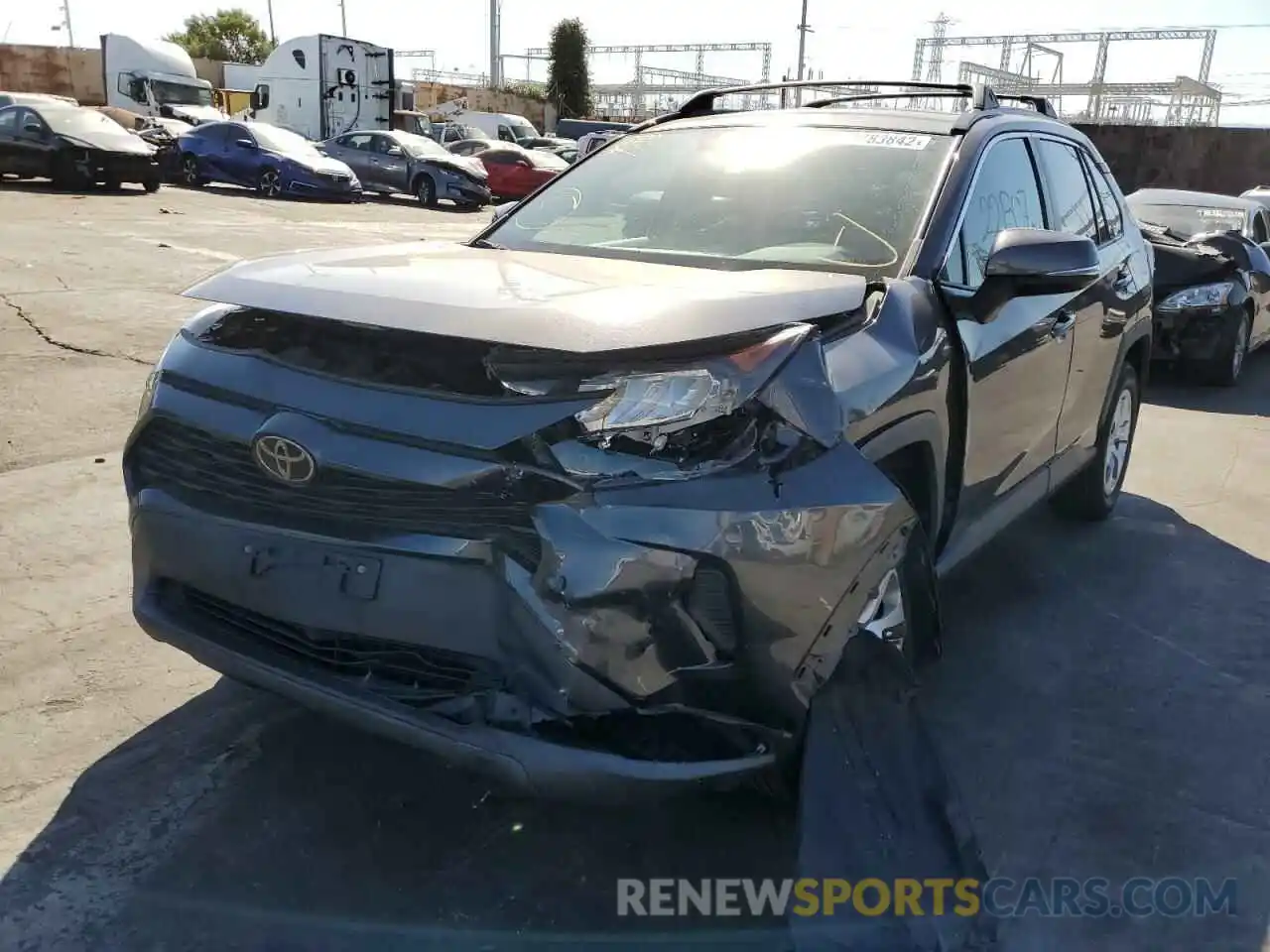 2 Photograph of a damaged car 2T3K1RFV8KW043772 TOYOTA RAV4 2019