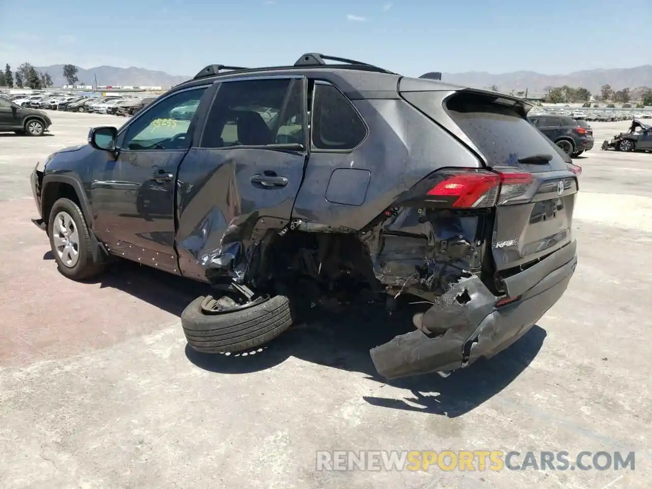 3 Photograph of a damaged car 2T3K1RFV9KC011804 TOYOTA RAV4 2019