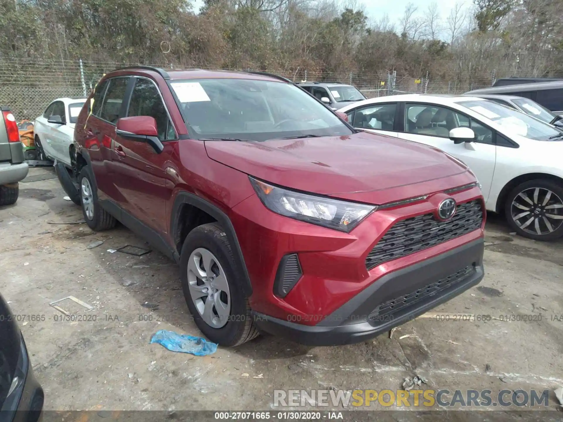 1 Photograph of a damaged car 2T3K1RFV9KW037673 TOYOTA RAV4 2019