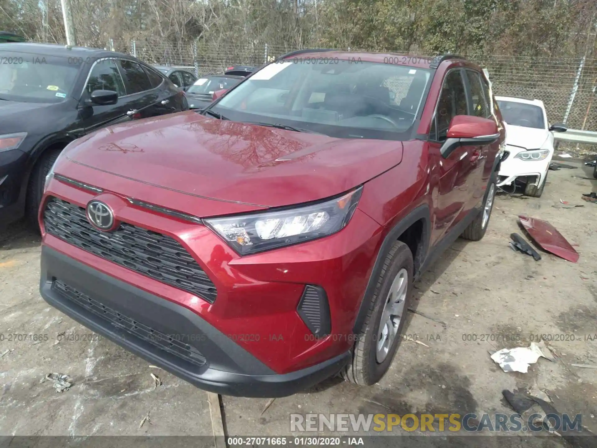 2 Photograph of a damaged car 2T3K1RFV9KW037673 TOYOTA RAV4 2019