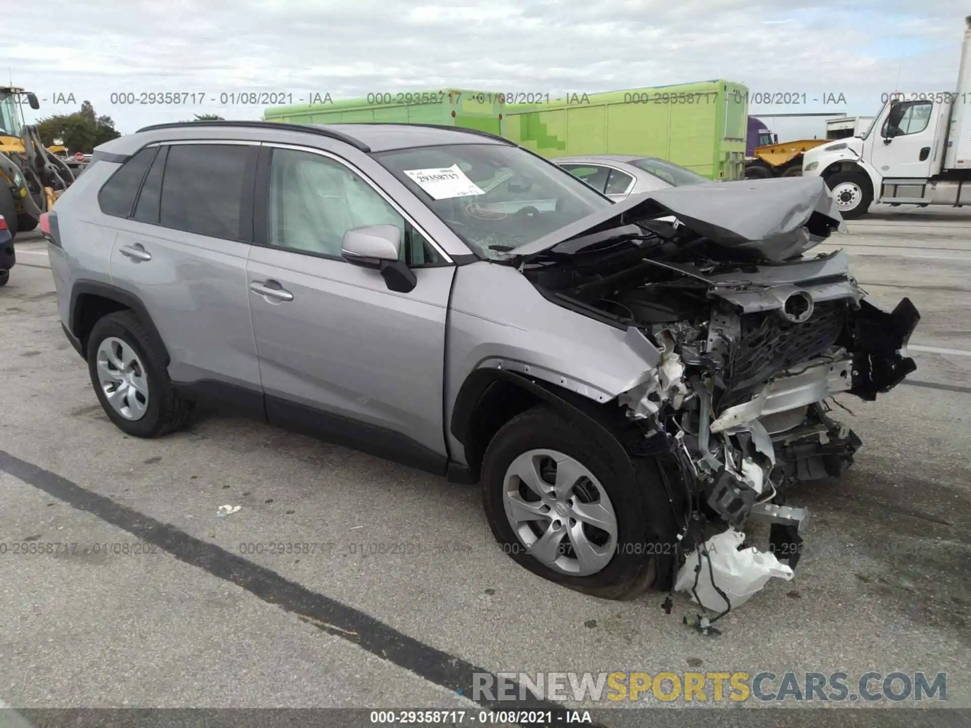 1 Photograph of a damaged car 2T3K1RFV9KW053274 TOYOTA RAV4 2019