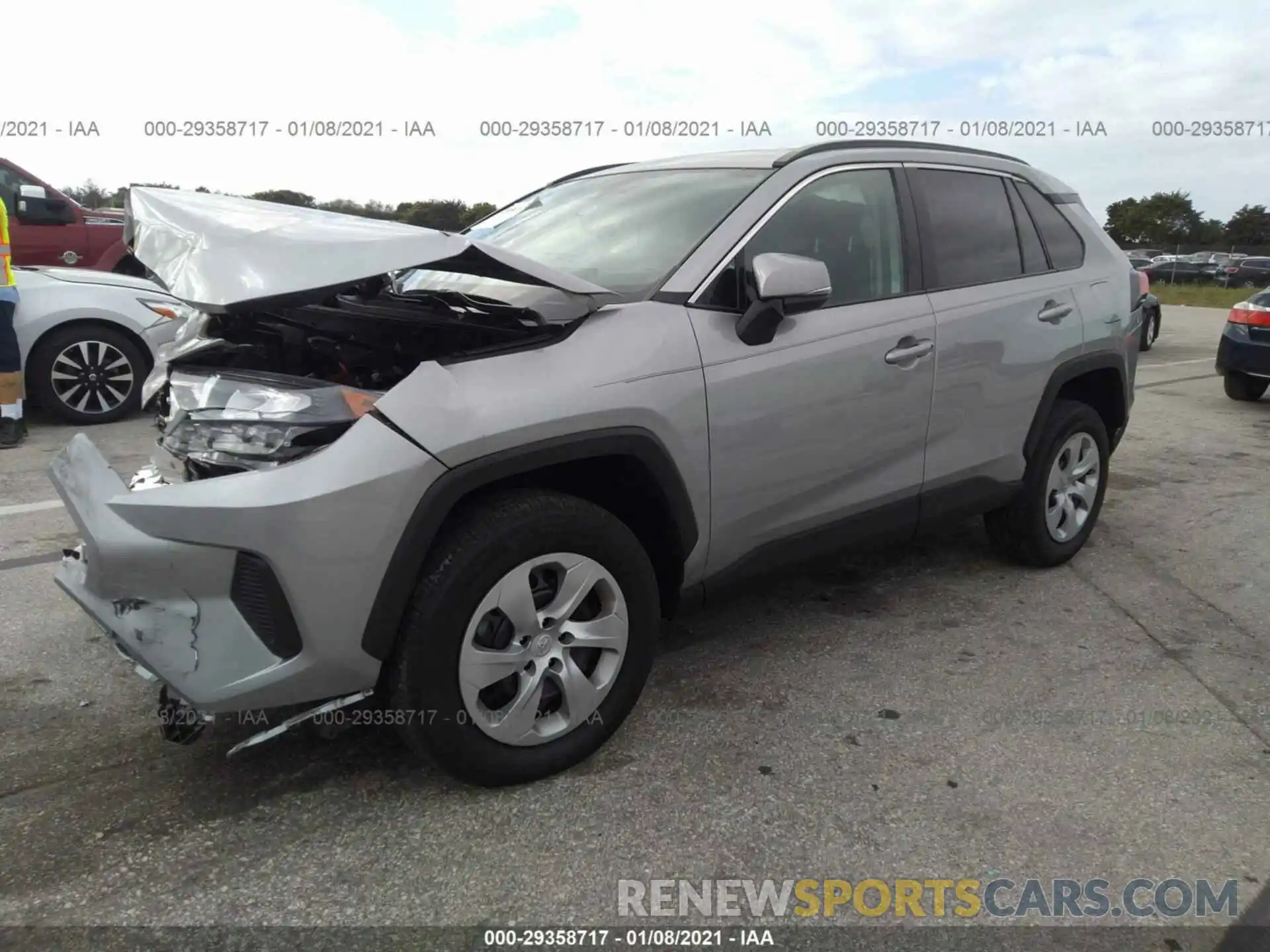 2 Photograph of a damaged car 2T3K1RFV9KW053274 TOYOTA RAV4 2019