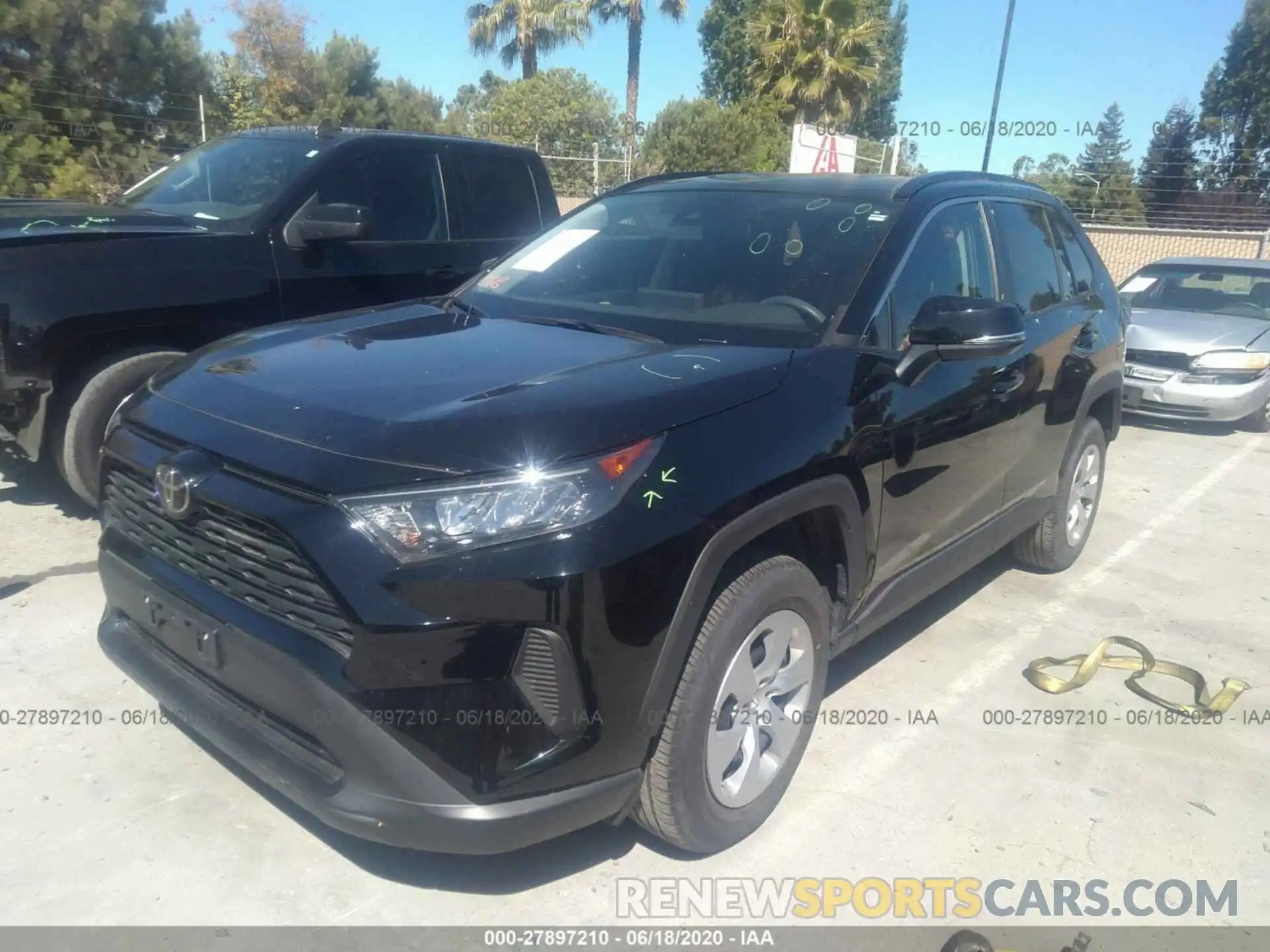 2 Photograph of a damaged car 2T3K1RFVXKW001684 TOYOTA RAV4 2019