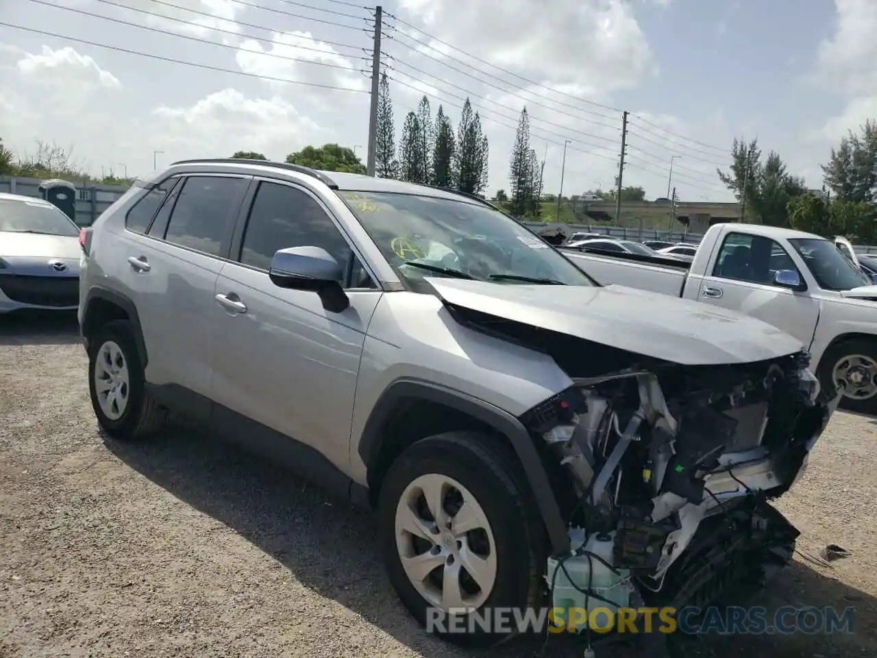 1 Photograph of a damaged car 2T3K1RFVXKW057446 TOYOTA RAV4 2019