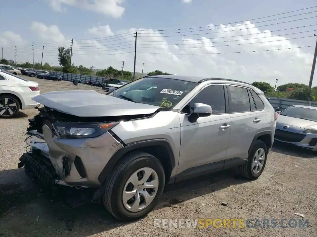 2 Photograph of a damaged car 2T3K1RFVXKW057446 TOYOTA RAV4 2019