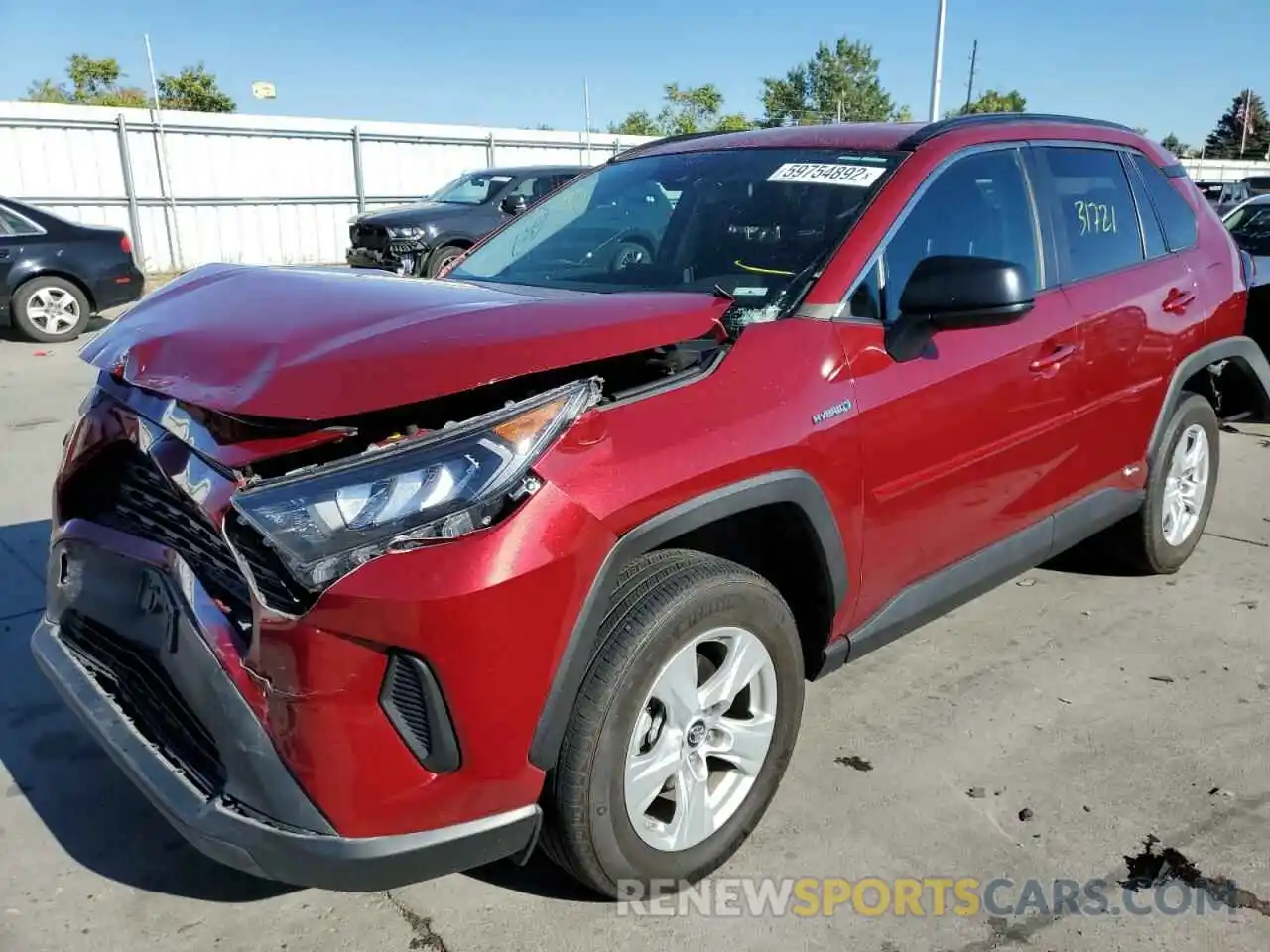 2 Photograph of a damaged car 2T3LWRFV3KW016212 TOYOTA RAV4 2019