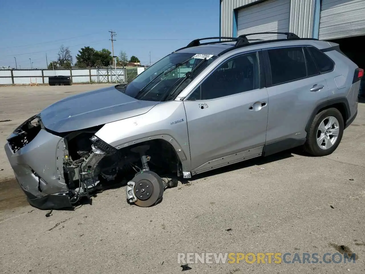 1 Photograph of a damaged car 2T3LWRFV8KW013984 TOYOTA RAV4 2019