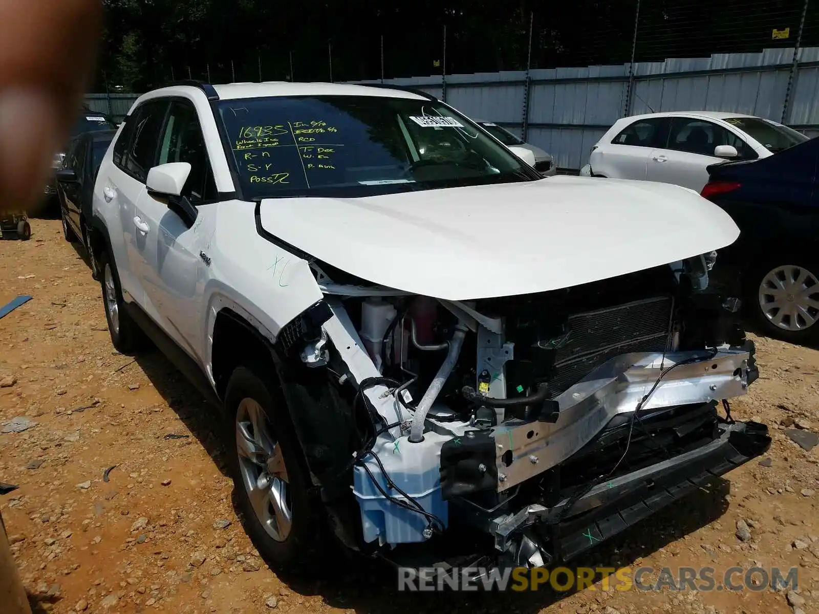 1 Photograph of a damaged car 2T3MWRFV1KW010381 TOYOTA RAV4 2019