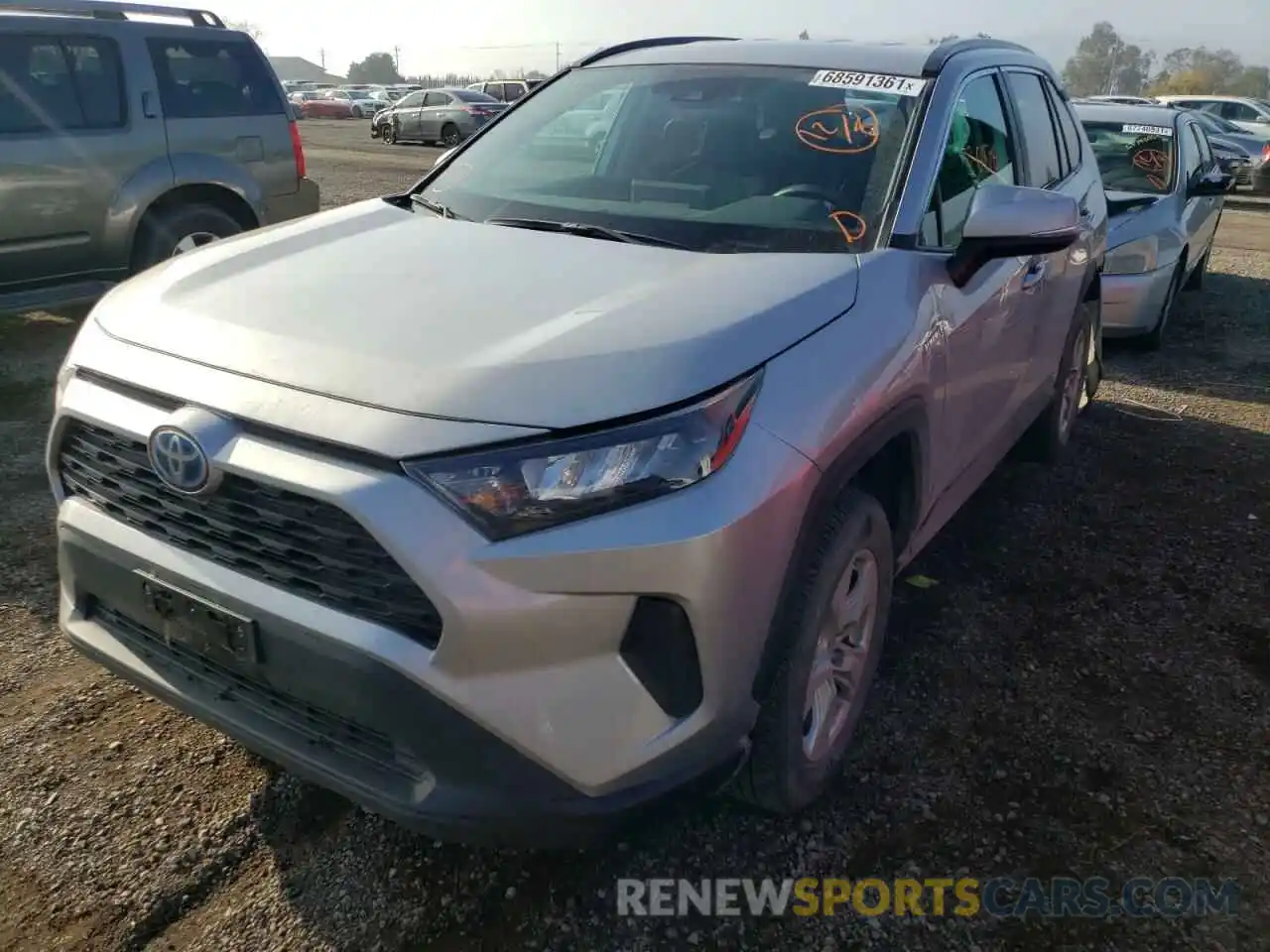 2 Photograph of a damaged car 2T3MWRFV1KW044630 TOYOTA RAV4 2019