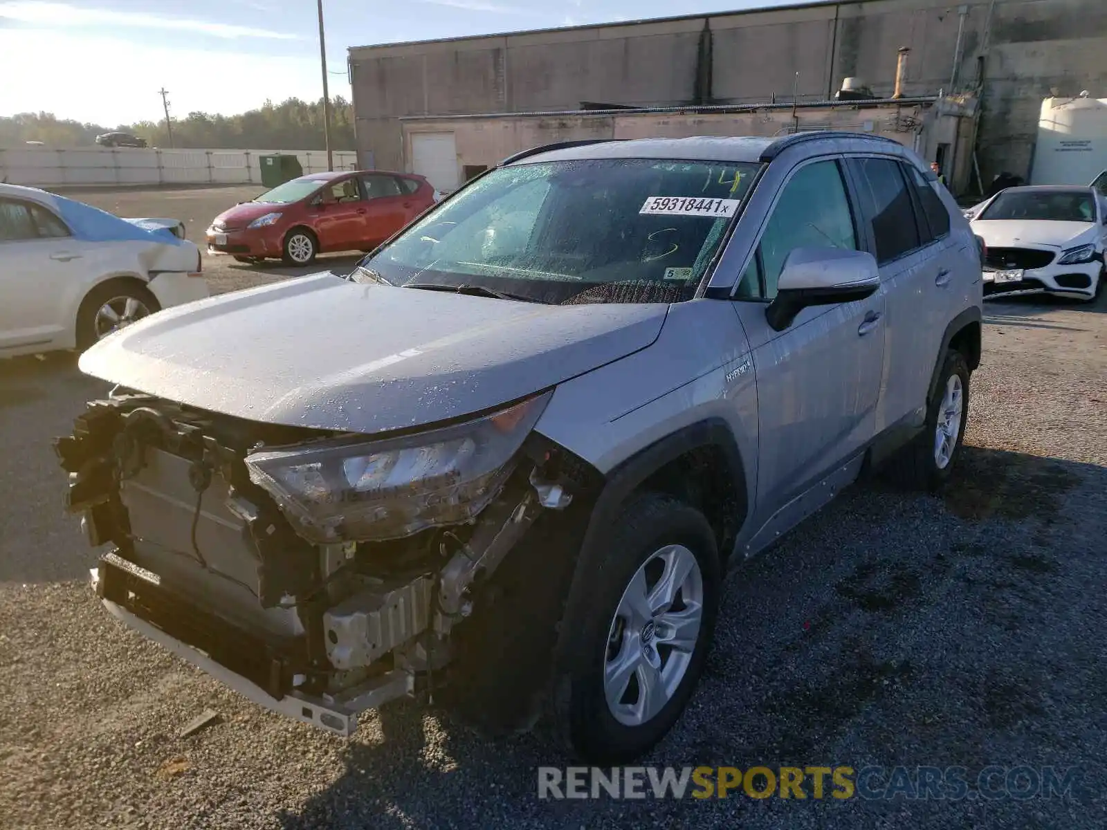 2 Photograph of a damaged car 2T3MWRFV2KW021969 TOYOTA RAV4 2019