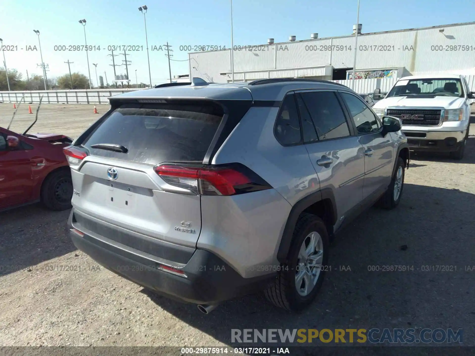 4 Photograph of a damaged car 2T3MWRFV2KW027349 TOYOTA RAV4 2019