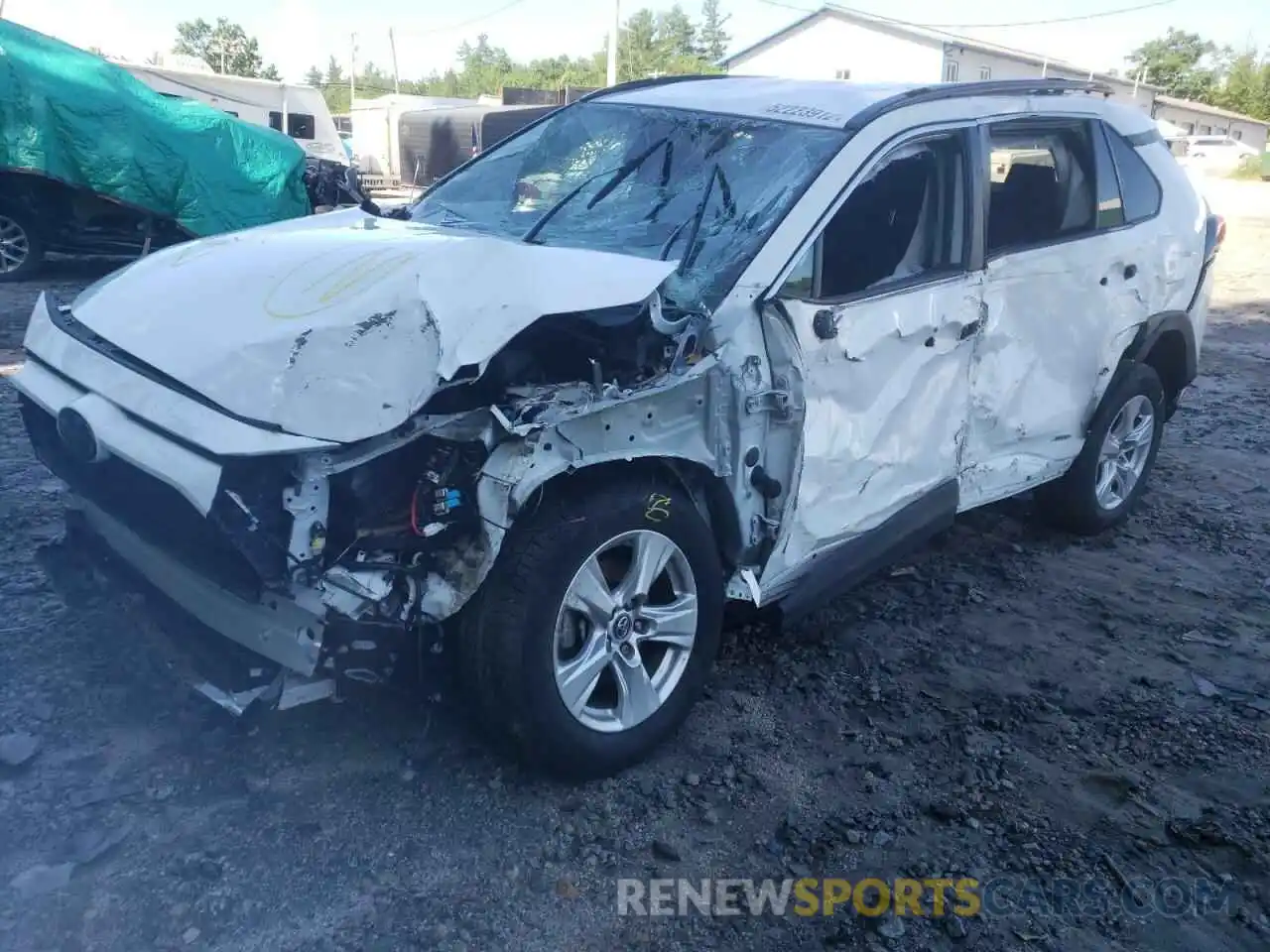 2 Photograph of a damaged car 2T3MWRFV2KW043244 TOYOTA RAV4 2019