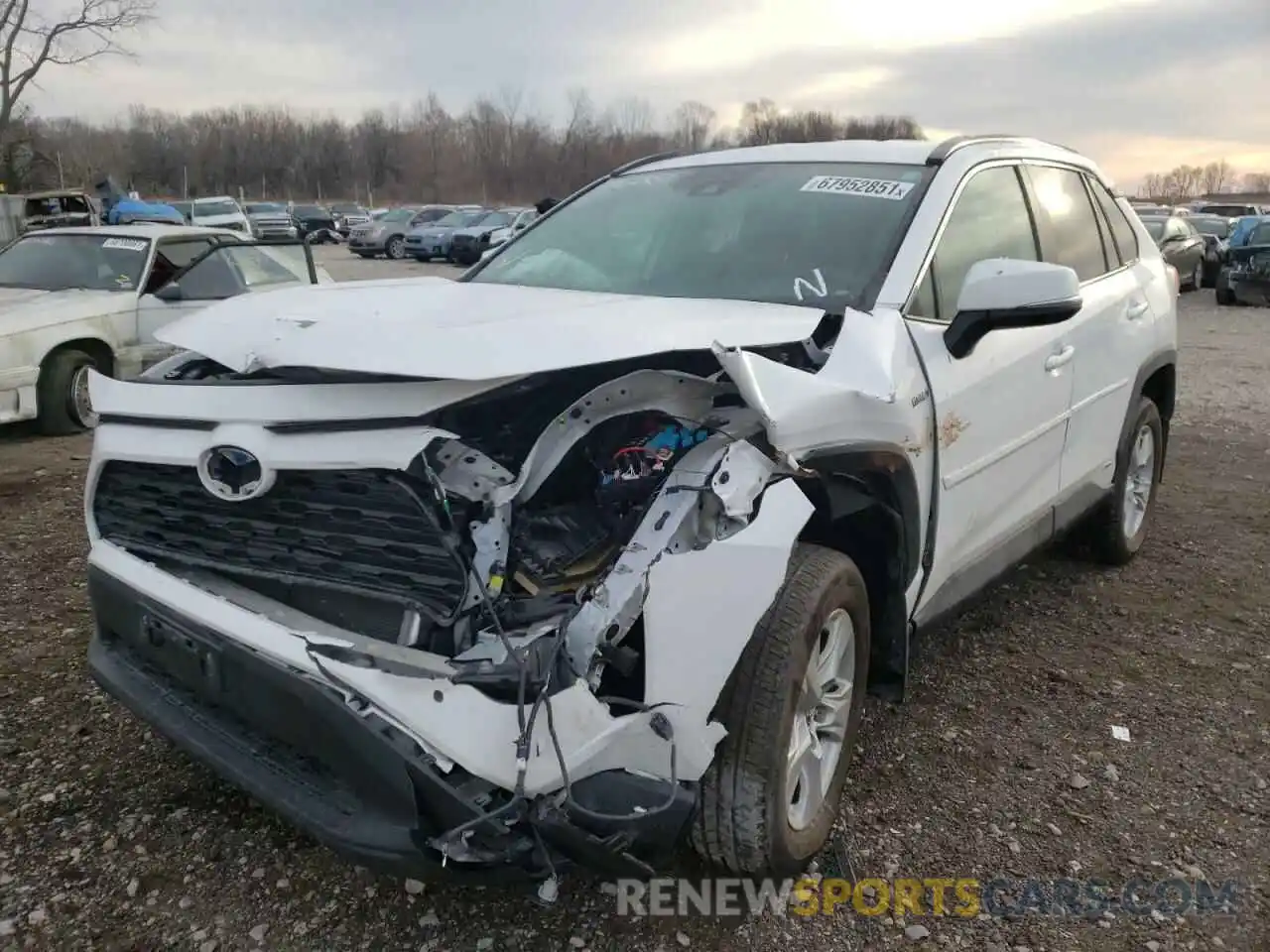 2 Photograph of a damaged car 2T3MWRFV4KW013176 TOYOTA RAV4 2019