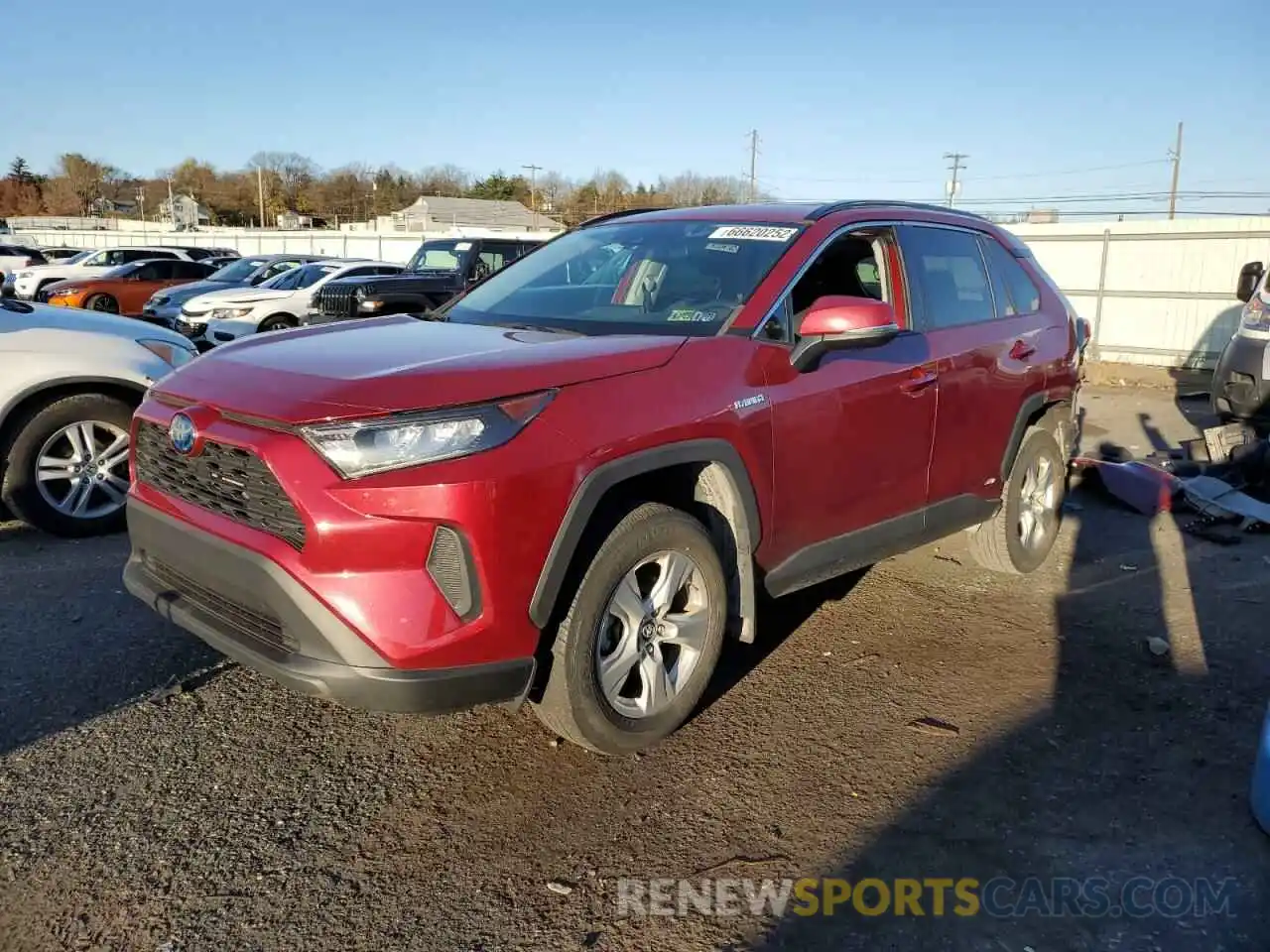 1 Photograph of a damaged car 2T3MWRFV5KW034313 TOYOTA RAV4 2019