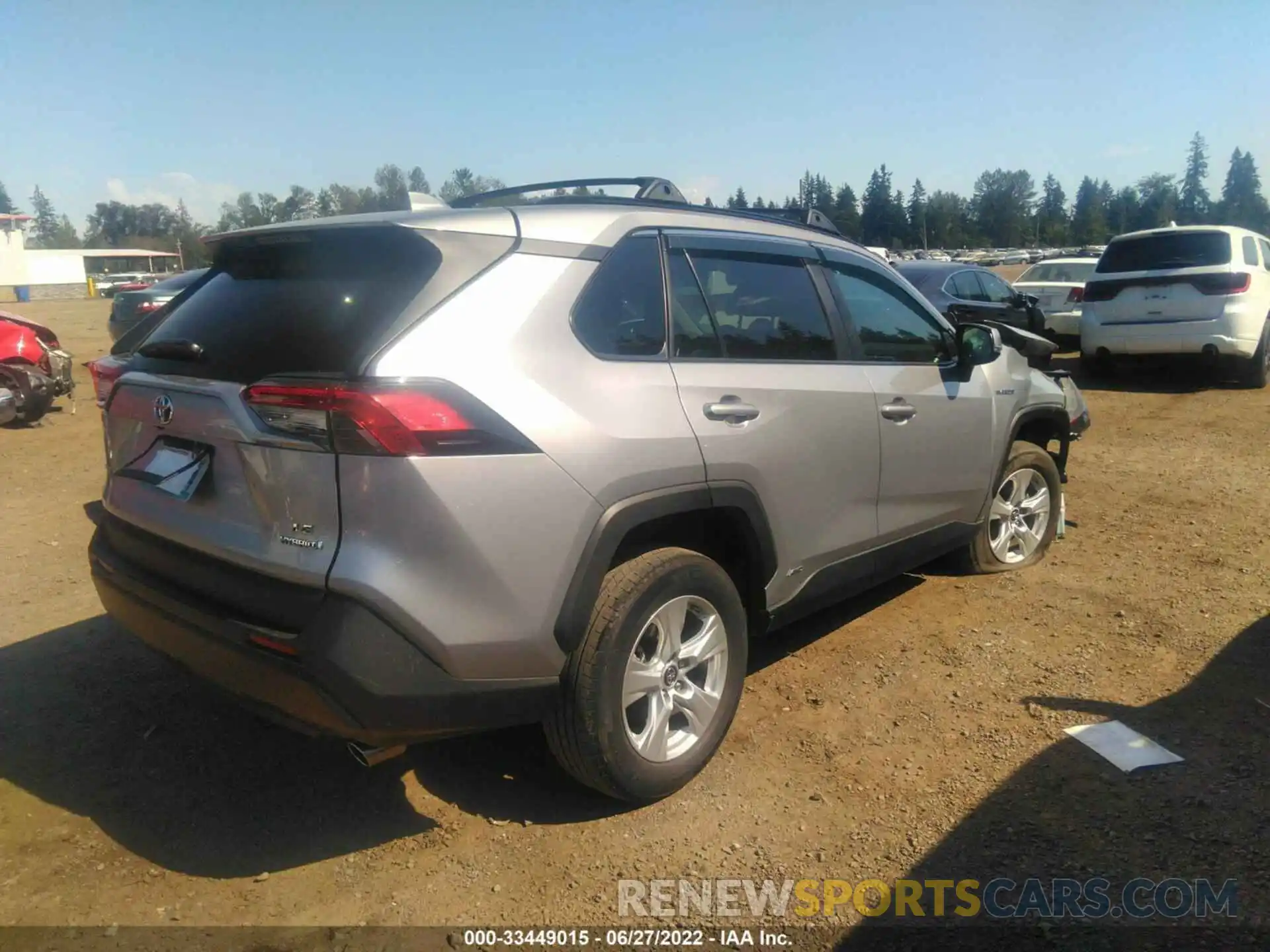 4 Photograph of a damaged car 2T3MWRFV7KW034524 TOYOTA RAV4 2019