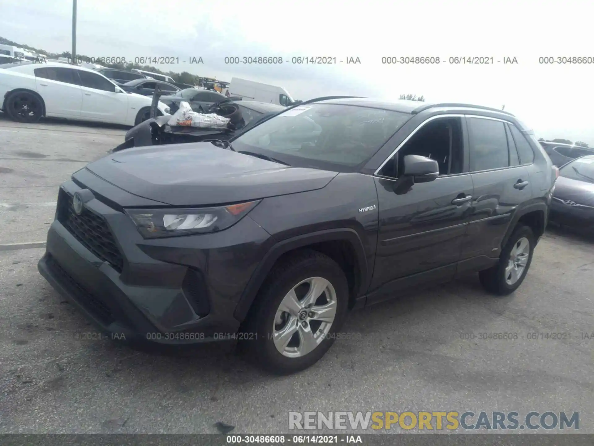 2 Photograph of a damaged car 2T3MWRFV8KW026707 TOYOTA RAV4 2019