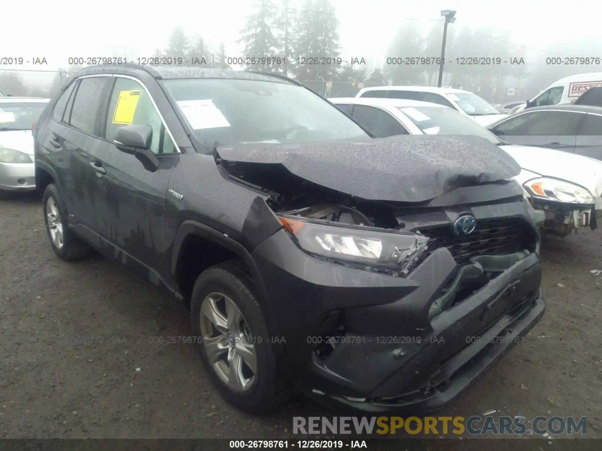 1 Photograph of a damaged car 2T3MWRFV9KW035979 TOYOTA RAV4 2019