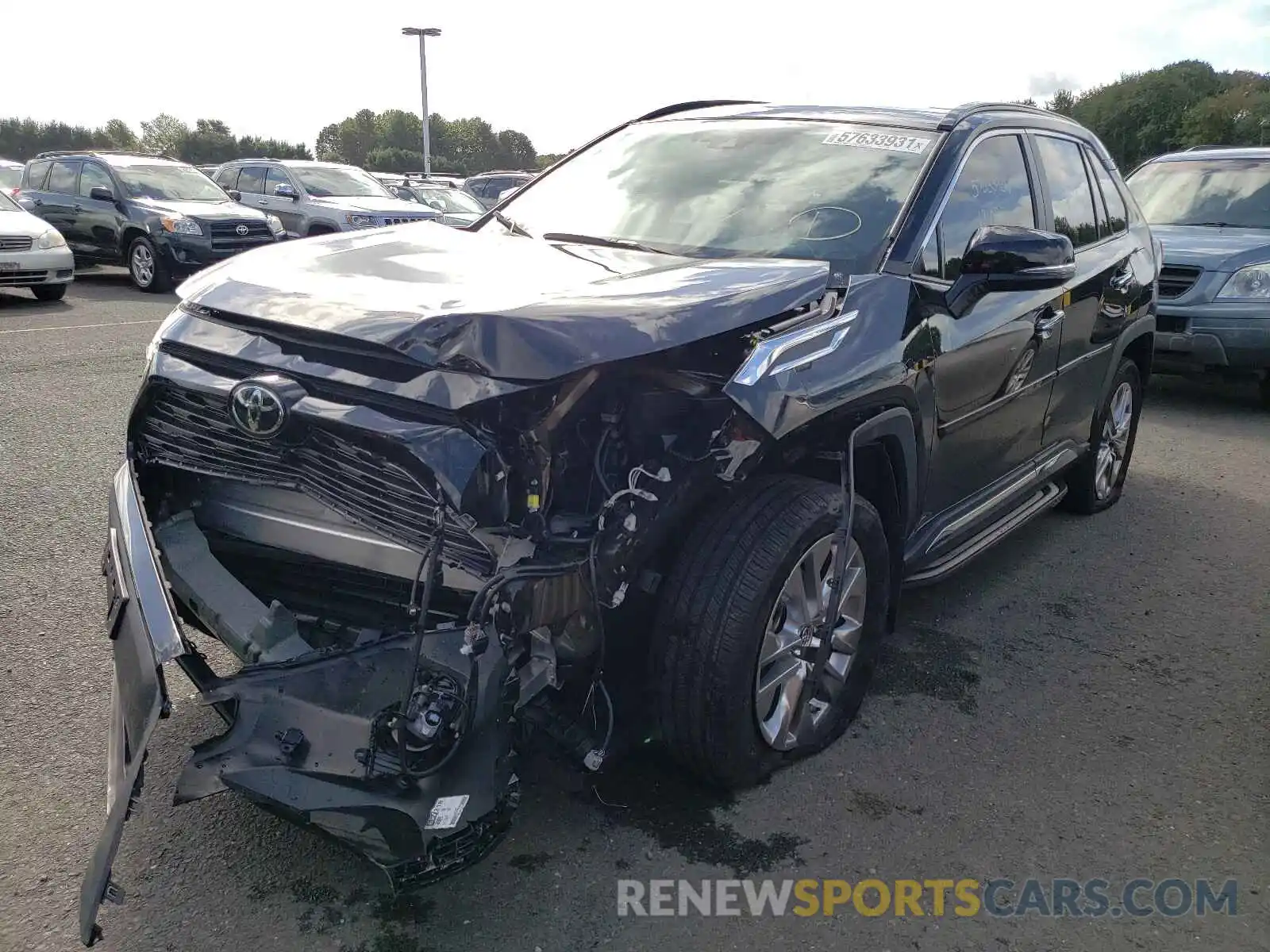 2 Photograph of a damaged car 2T3N1RFV3KC035867 TOYOTA RAV4 2019