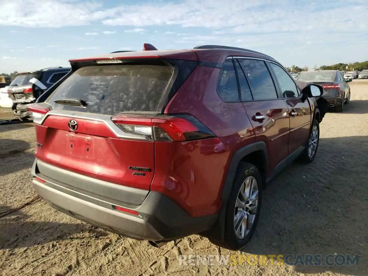 4 Photograph of a damaged car 2T3N1RFV3KW011227 TOYOTA RAV4 2019