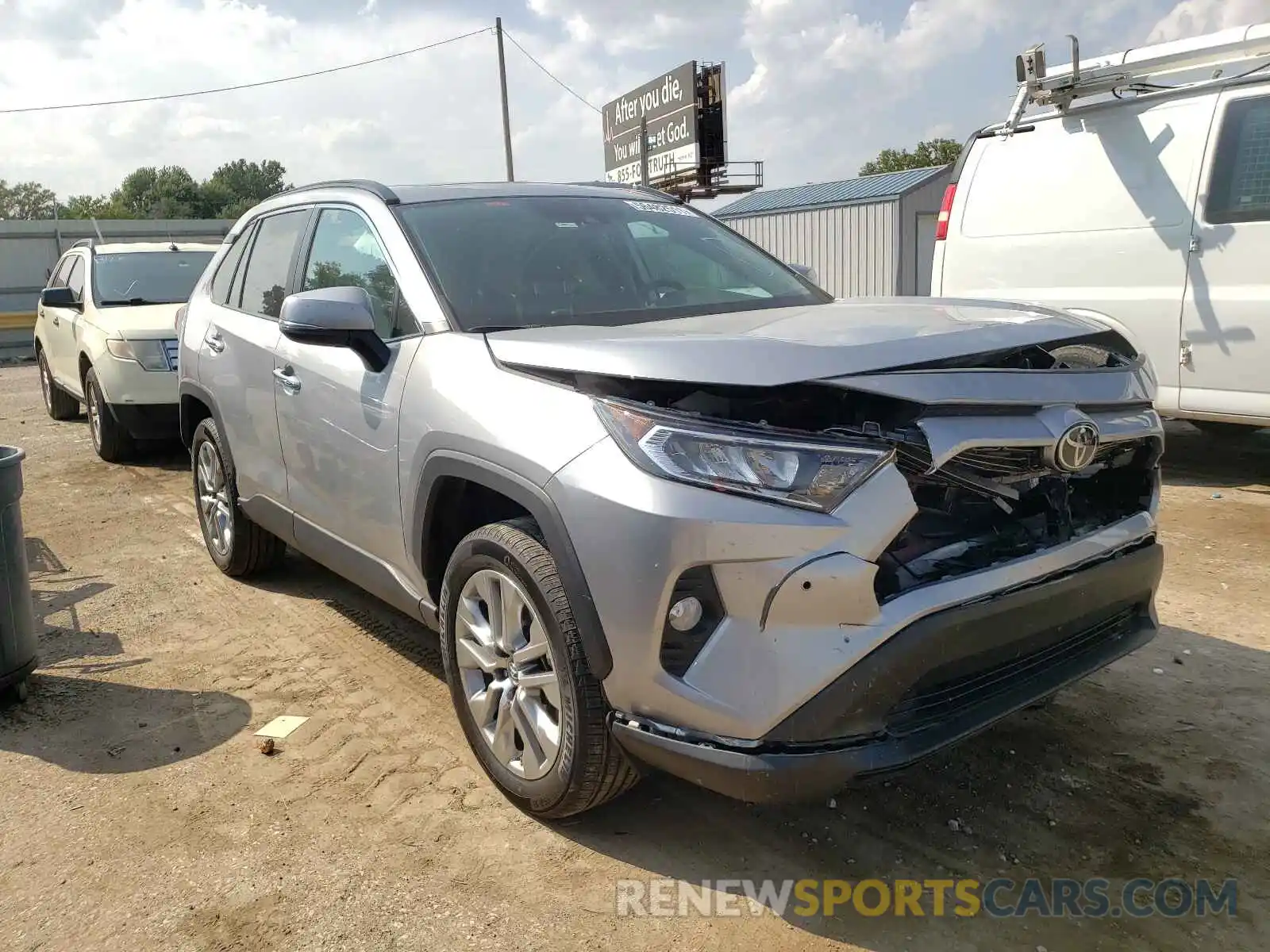 1 Photograph of a damaged car 2T3N1RFV4KC060177 TOYOTA RAV4 2019