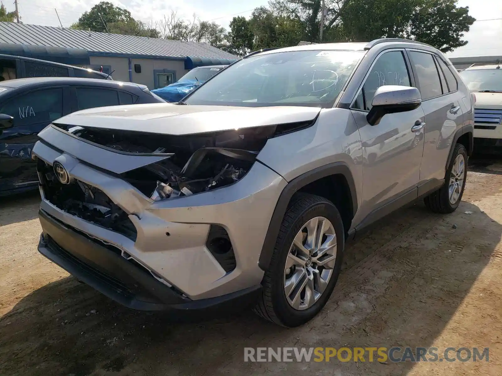 2 Photograph of a damaged car 2T3N1RFV4KC060177 TOYOTA RAV4 2019