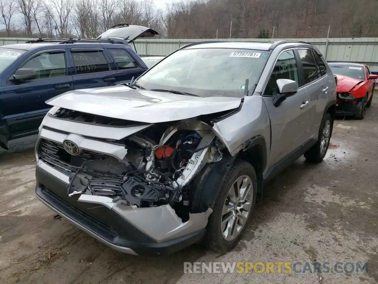 2 Photograph of a damaged car 2T3N1RFV6KC017606 TOYOTA RAV4 2019