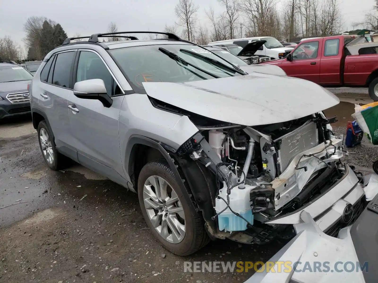 1 Photograph of a damaged car 2T3N1RFV6KC046927 TOYOTA RAV4 2019