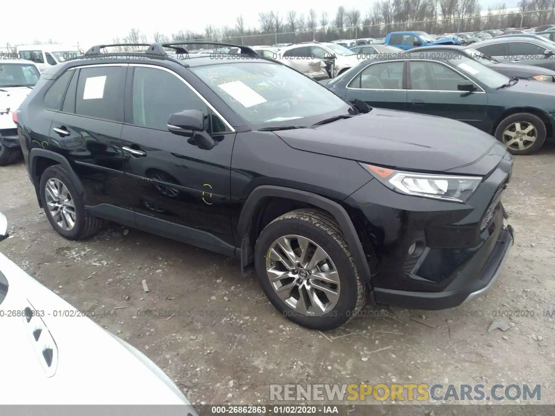 1 Photograph of a damaged car 2T3N1RFV6KW046831 TOYOTA RAV4 2019