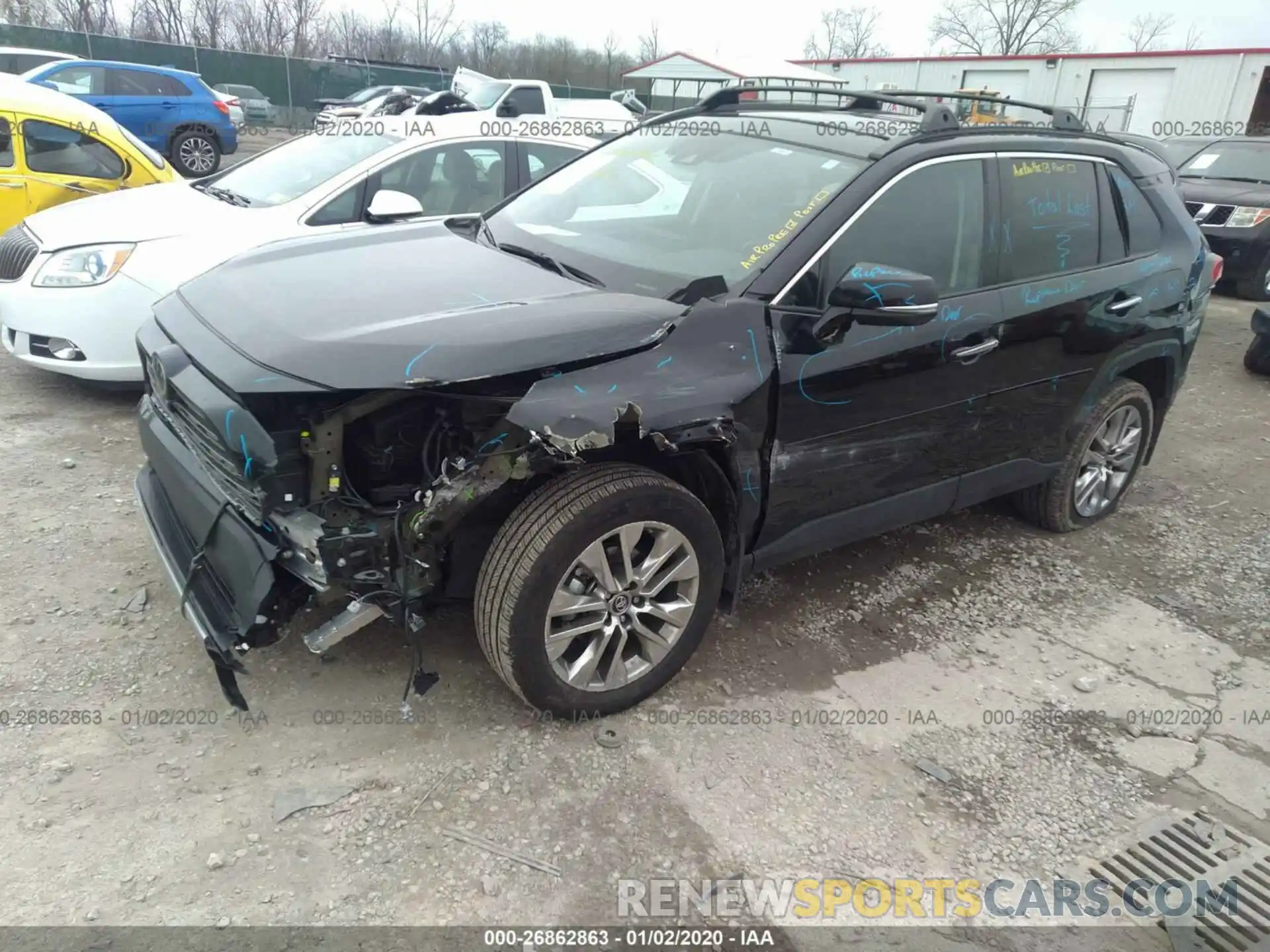 2 Photograph of a damaged car 2T3N1RFV6KW046831 TOYOTA RAV4 2019