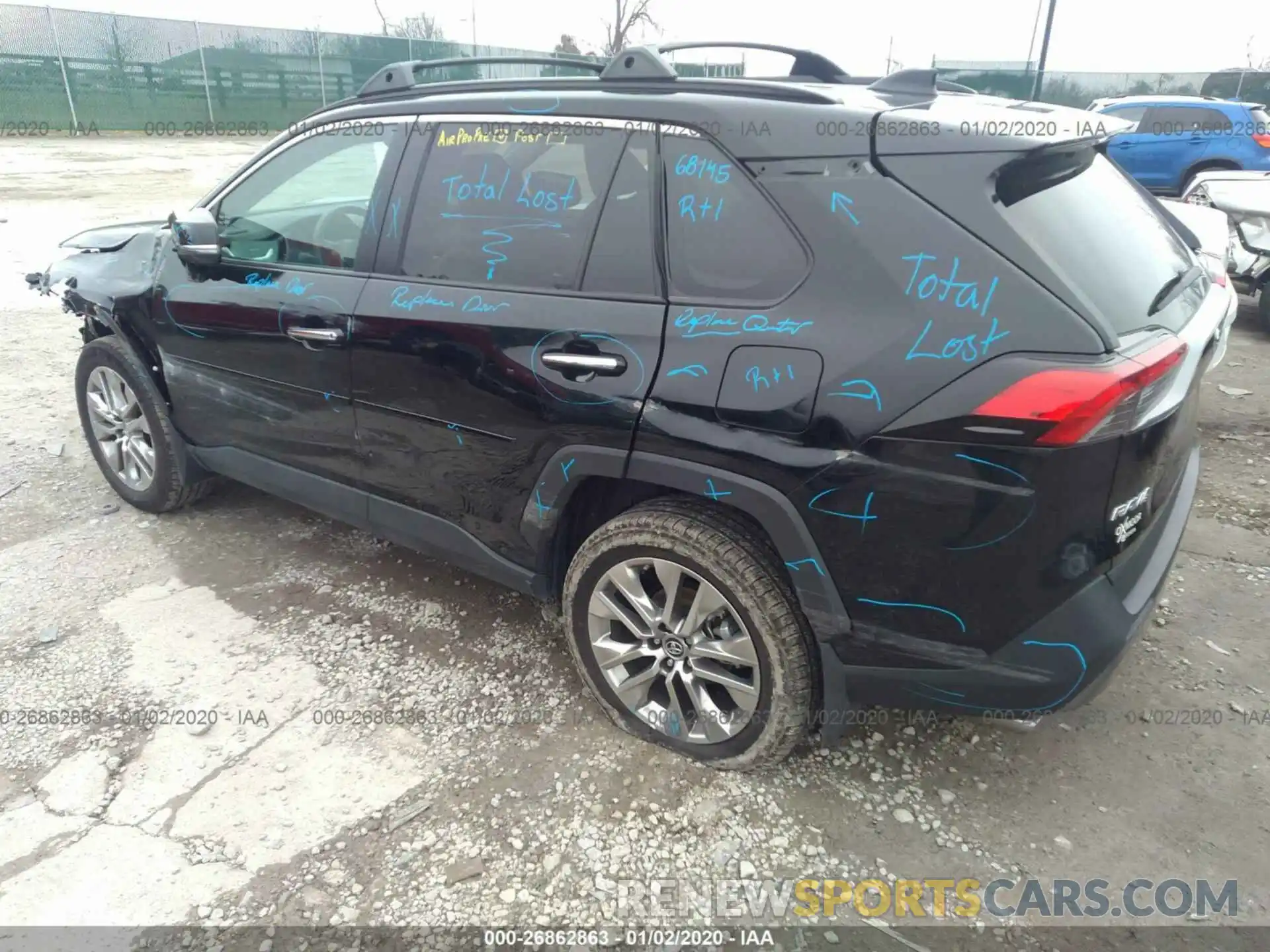 3 Photograph of a damaged car 2T3N1RFV6KW046831 TOYOTA RAV4 2019